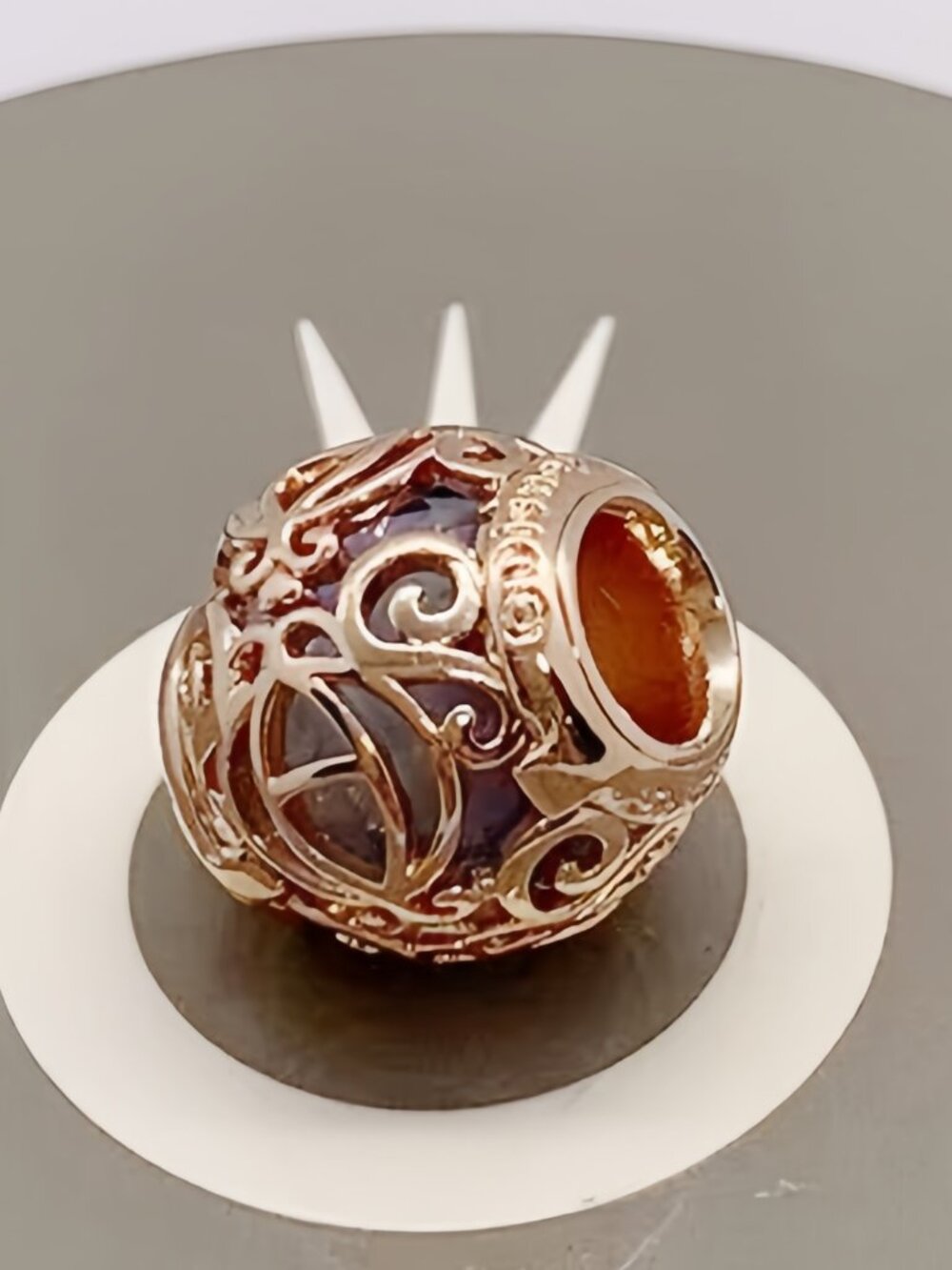 Pandora Cinderella Pumpkin Coach Disney Parks Exclusive Charm Rose Gold-Plated